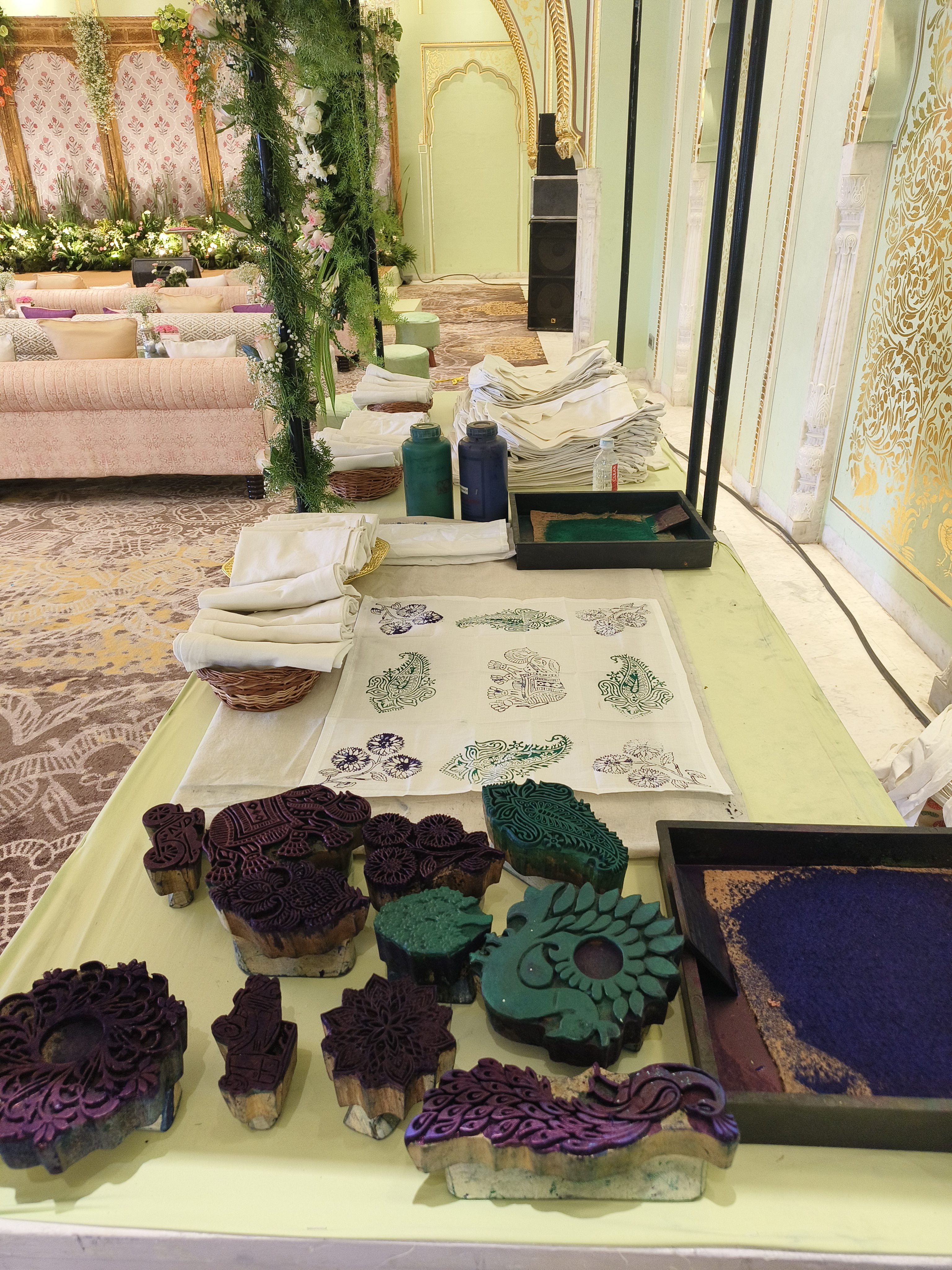 Block Printing Activity for Events